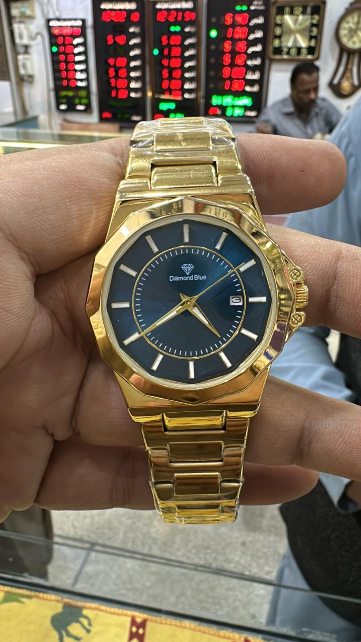 Premium Men's watch - Diamond Blue