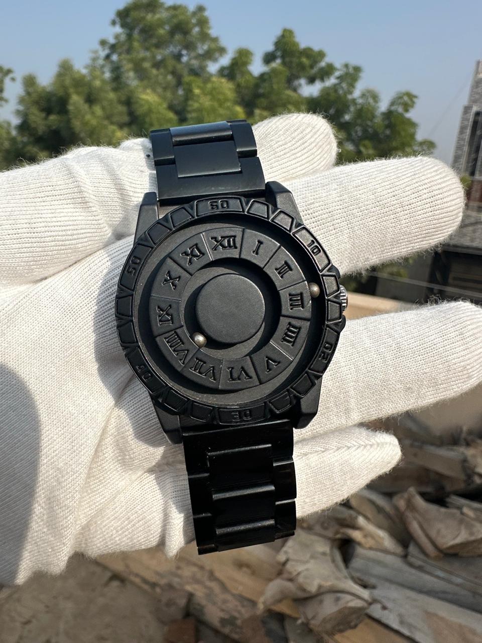 Magnetic balls modern men's Watch